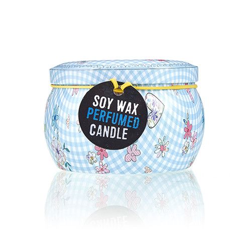 Art Tin Candle - Assorted Design - Friendly Messages - Parma Violet 🇬🇧