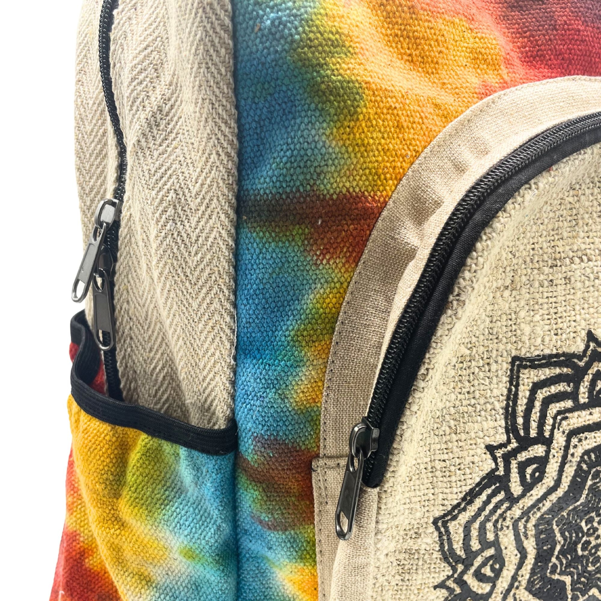 Tiedye Hemp Large Backpack - Mandala 🇬🇧