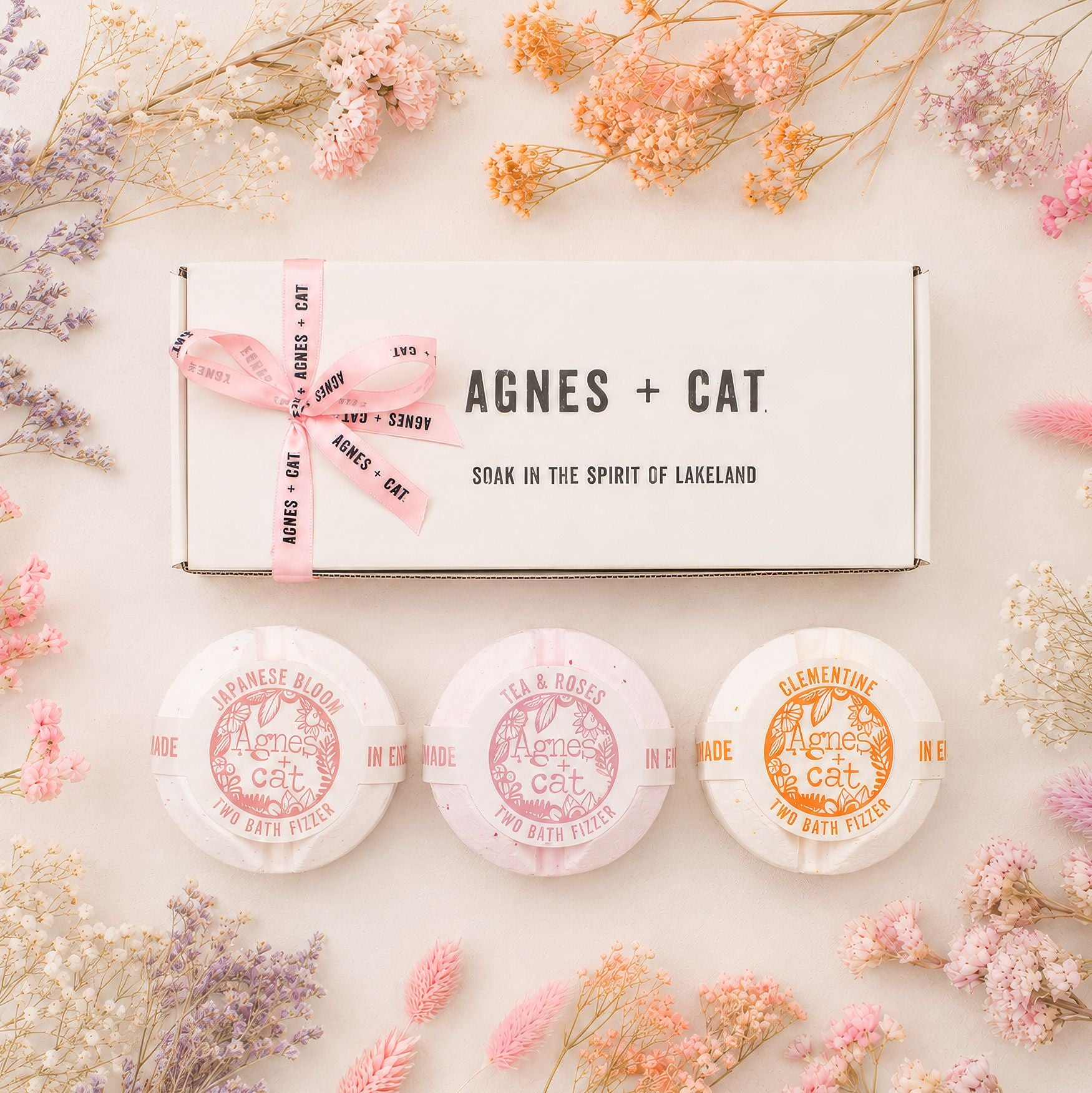 Agnes + Cat Floral & Citrus Bath Fizzer Gift Set 🇬🇧