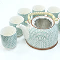 Herbal Teapot Set - Green Mosaic 🇬🇧