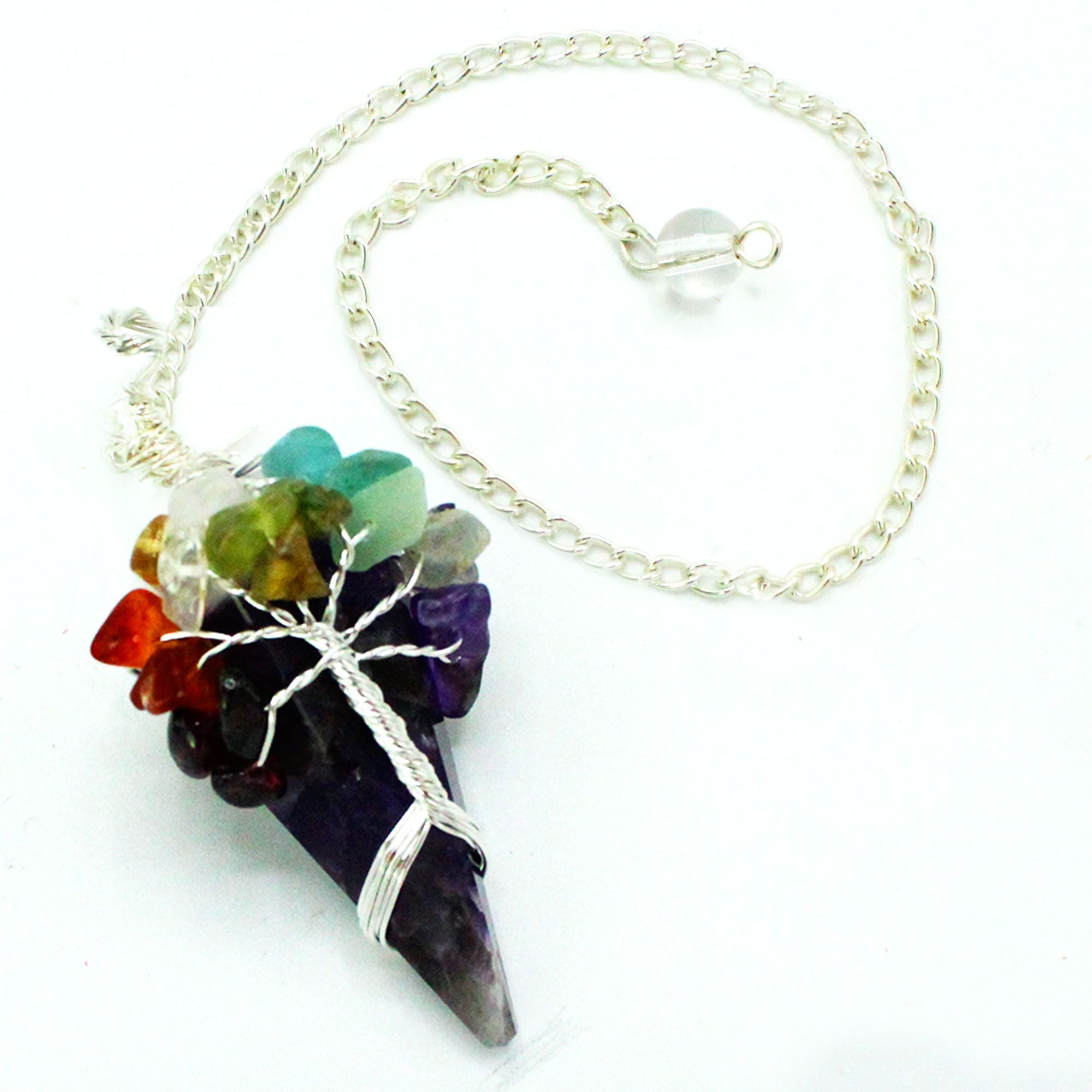 Magic Pendulum - Seven Chakra - Amethyst 🇬🇧