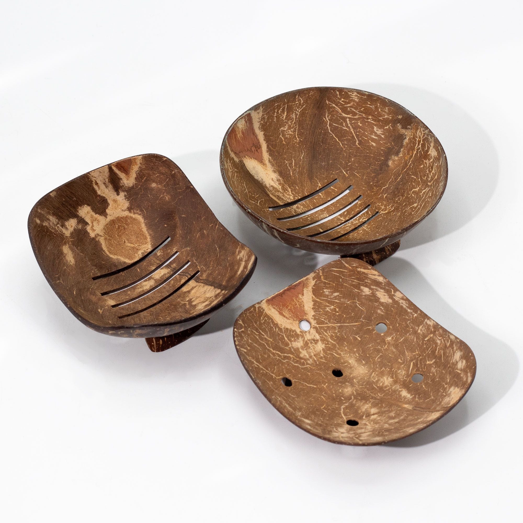 Natural Coconut Soap Dish - Round - 11cm 🇬🇧