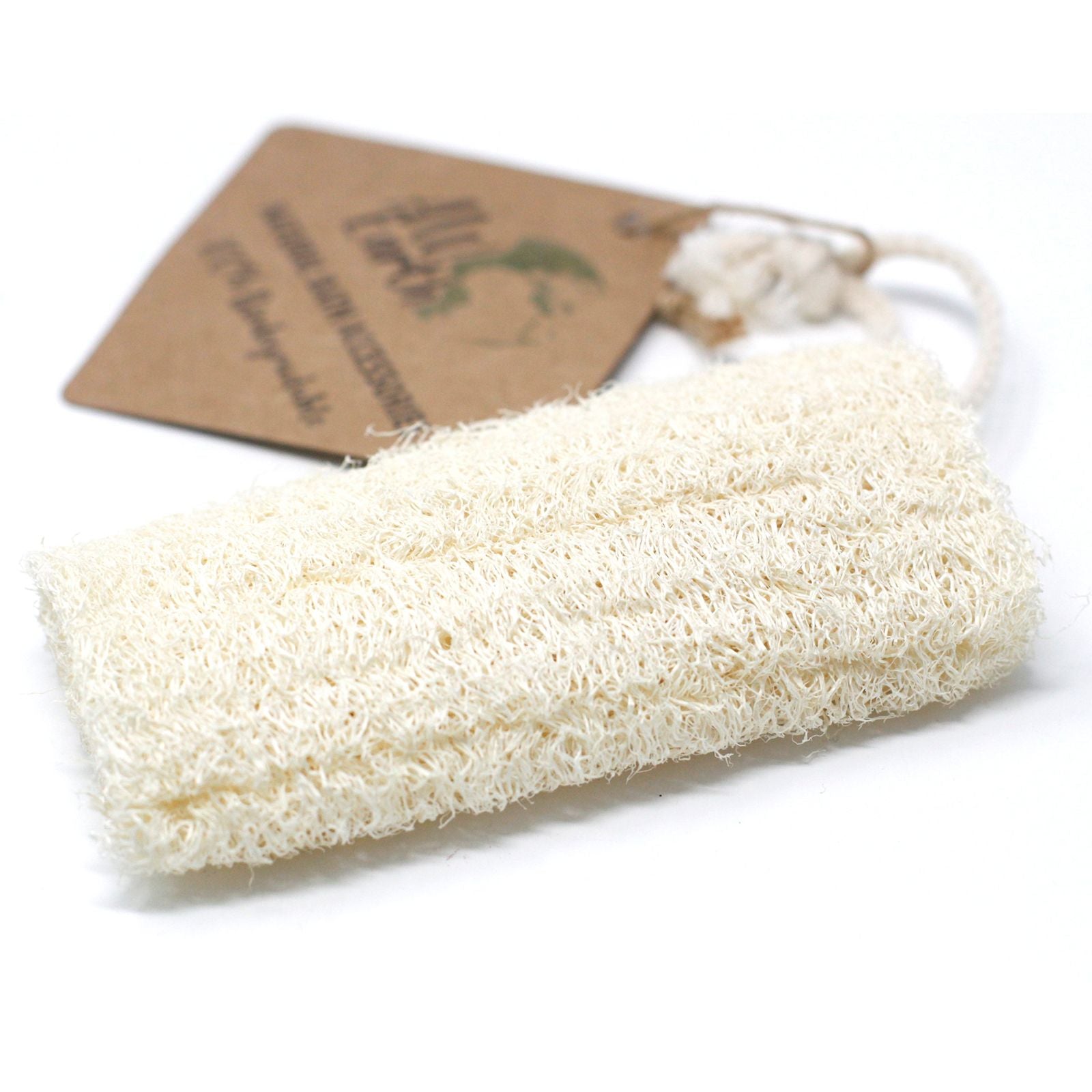 Natural Loofah Scrub on Rope - 5" - 12.7 cm 🇬🇧