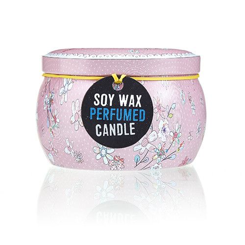 Art Tin Candle - Assorted Design - Friendly Messages - Parma Violet 🇬🇧