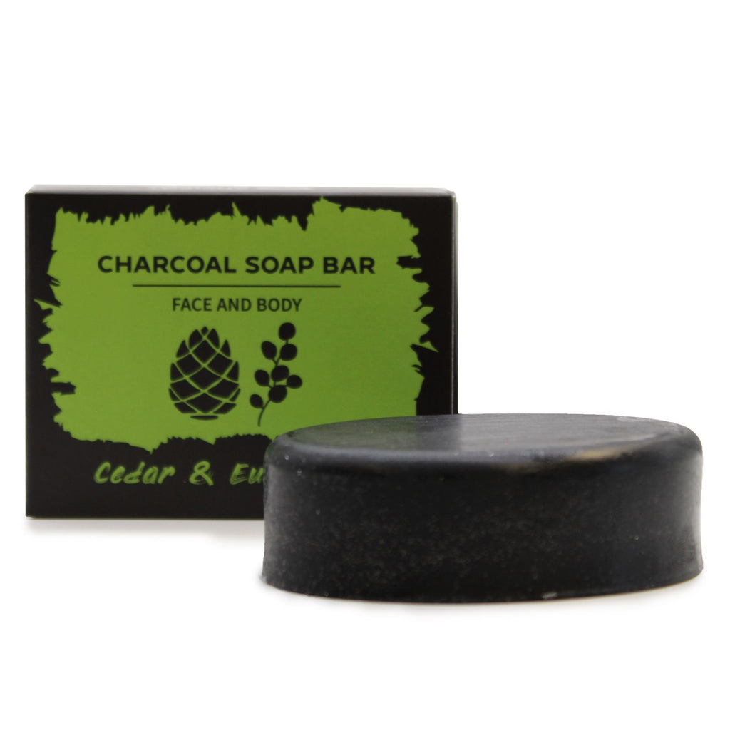 Charcoal Soap 85g - Eucalyptus & Cedarwood 🇬🇧