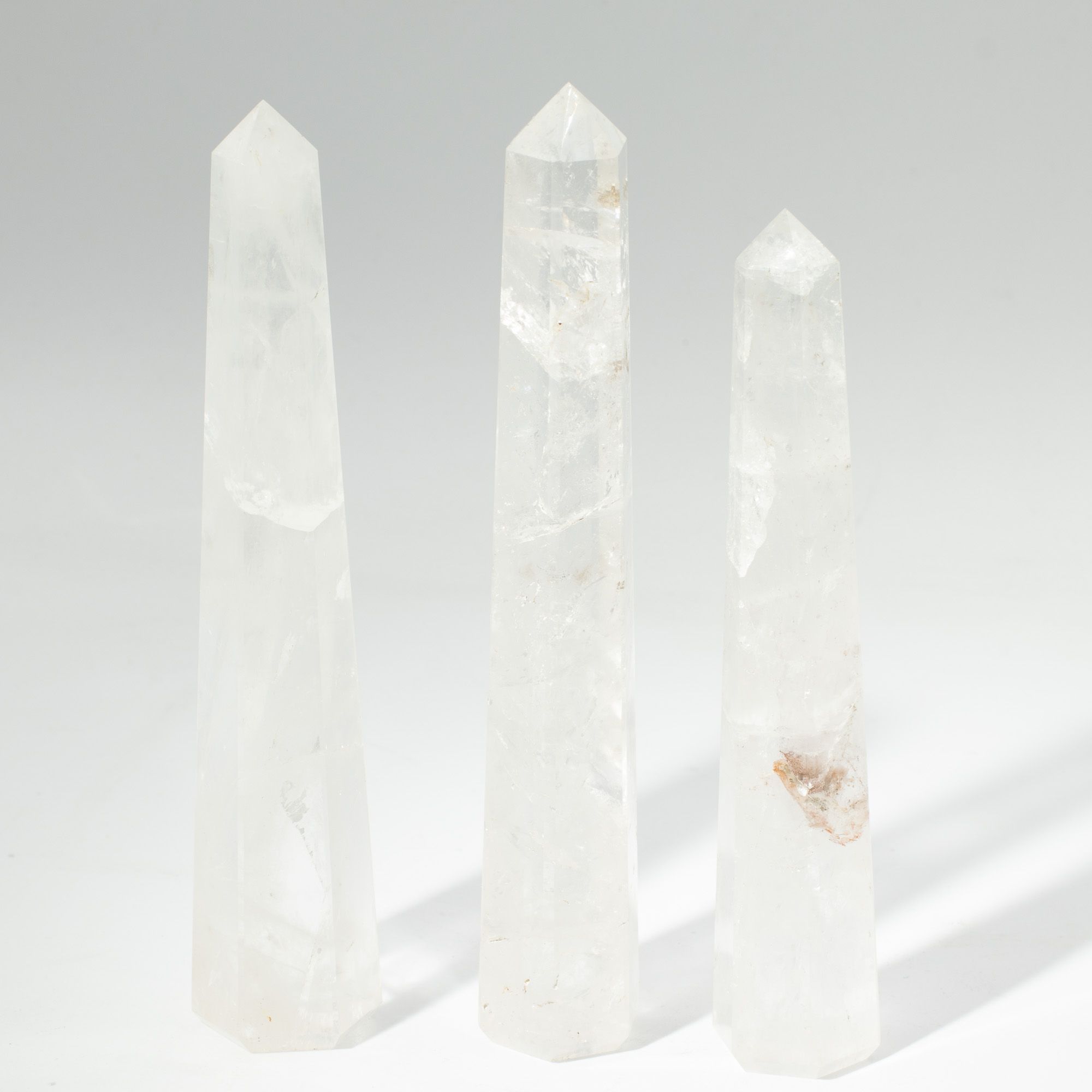 Gemstone Six Face Obelisk Poins approx 17cm - Rock Crystal 🇬🇧