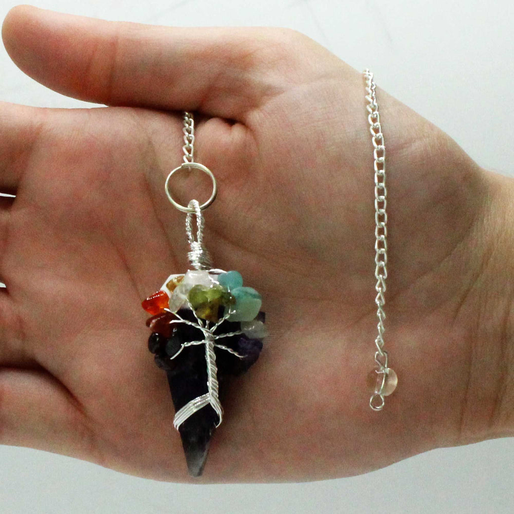 Magic Pendulum - Seven Chakra - Amethyst 🇬🇧