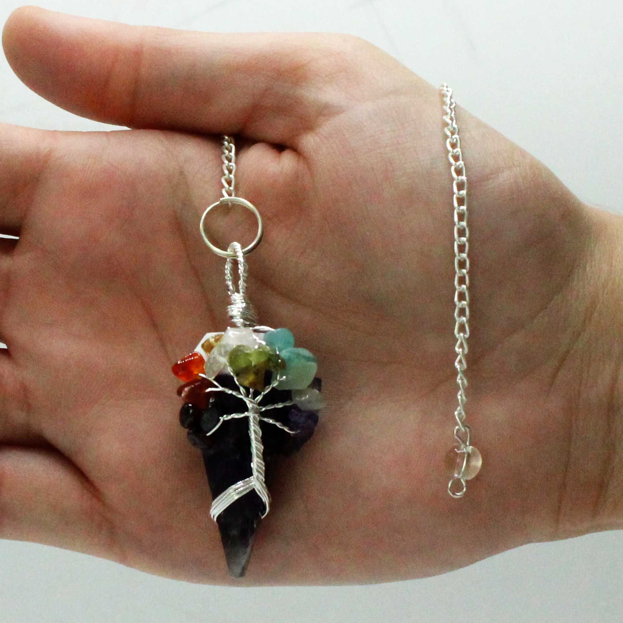 Magic Pendulum - Seven Chakra - Amethyst 🇬🇧