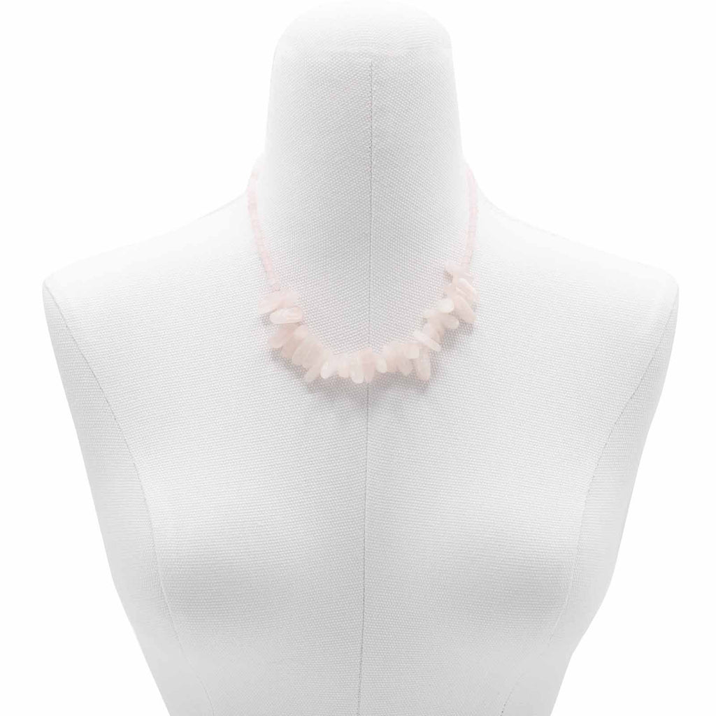 Longstone Gem Necklace - Rose Quartz 🇬🇧