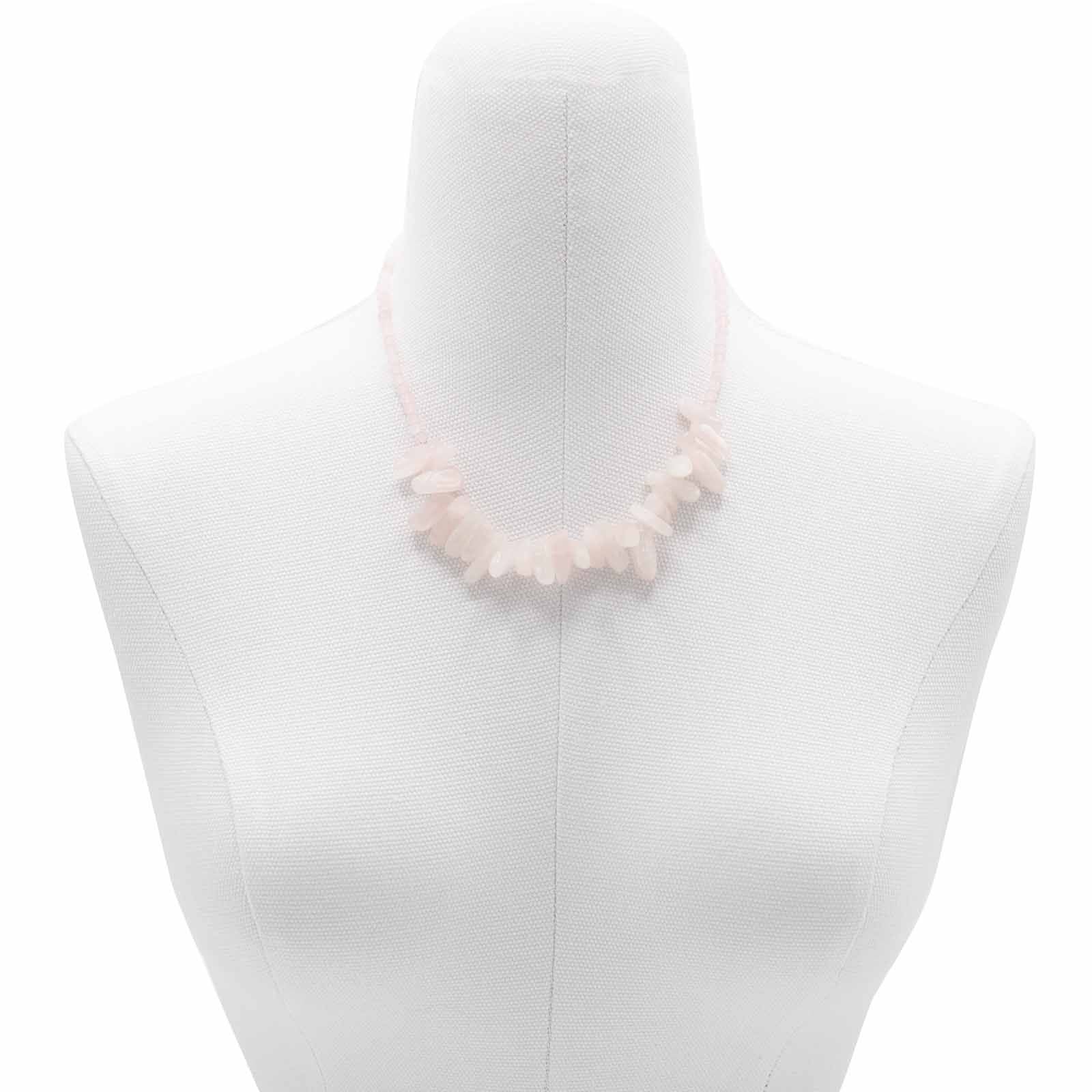 Longstone Gem Necklace - Rose Quartz 🇬🇧