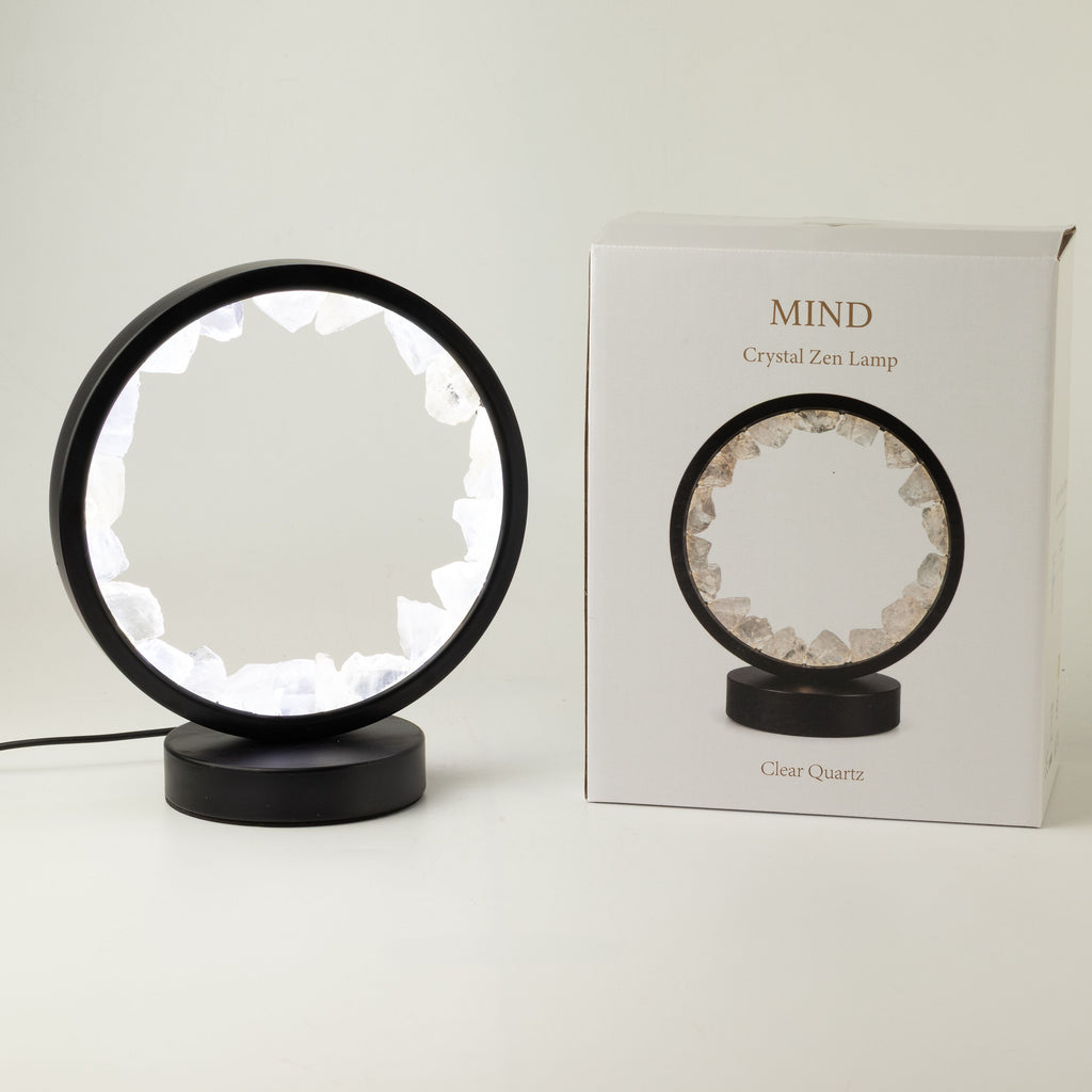 Gemstone Halo Lamp - Zen Mind - Clear Quartz 🇬🇧