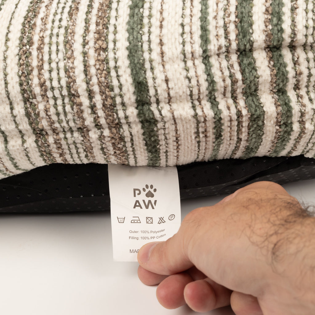 PAW Bed – Small Sofa – Brown Stripes – 50 × 50 × 26cm 🇬🇧