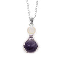 Gemstone Healing Hands Pendant - Amethyst 🇬🇧