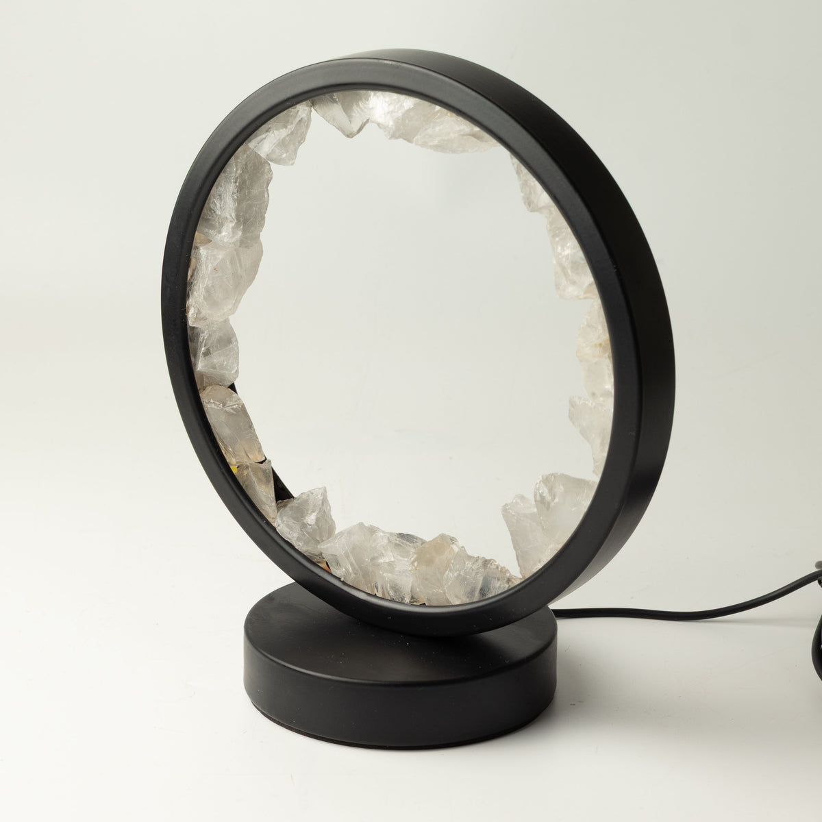 Gemstone Halo Lamp - Zen Mind - Clear Quartz 🇬🇧