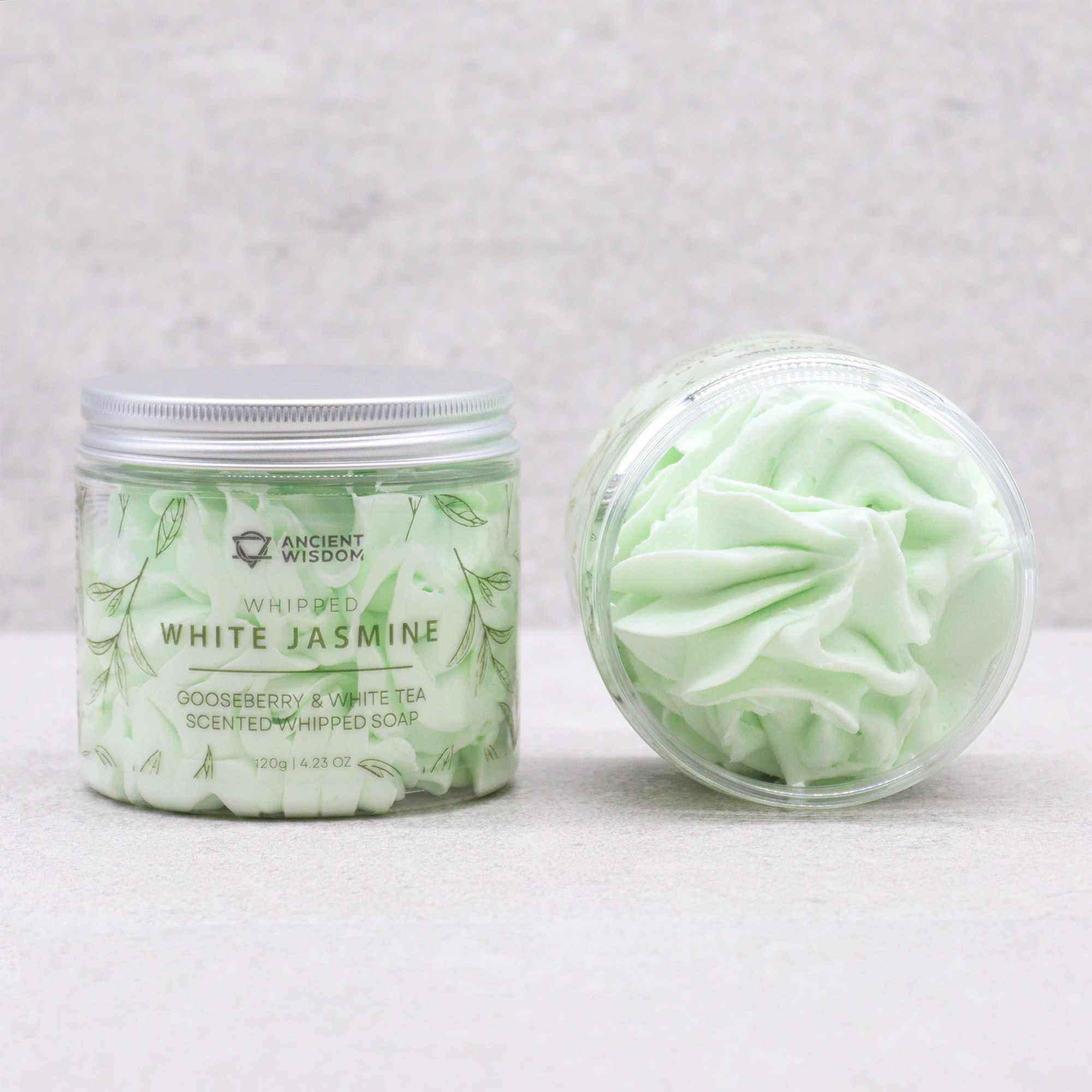 Gooseberry & White Tea Whipped Soap 120g 🇬🇧