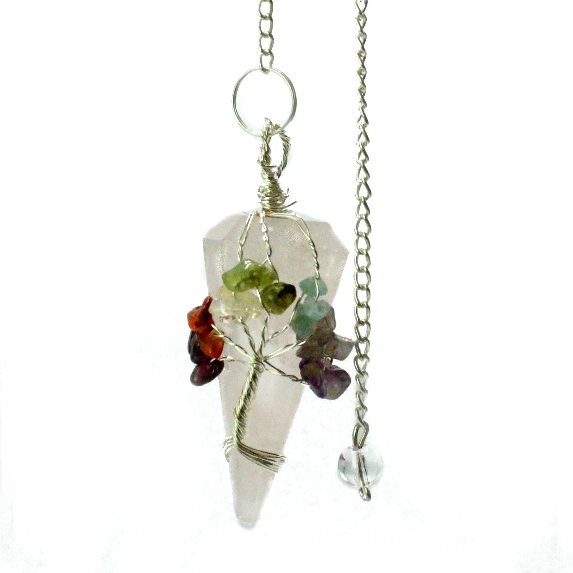 Magic Pendulum - Seven Chakra - Rose Quartz 🇬🇧