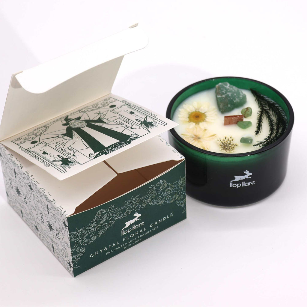 Hop Hare Crystal Magic Flower Candle - The Magician 🇬🇧