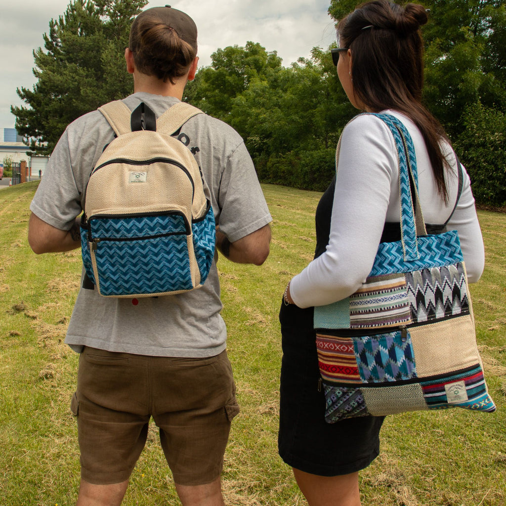 Patchwork Kathmandu Tote Bag - Dhaka Design (37x38cm) 🇬🇧