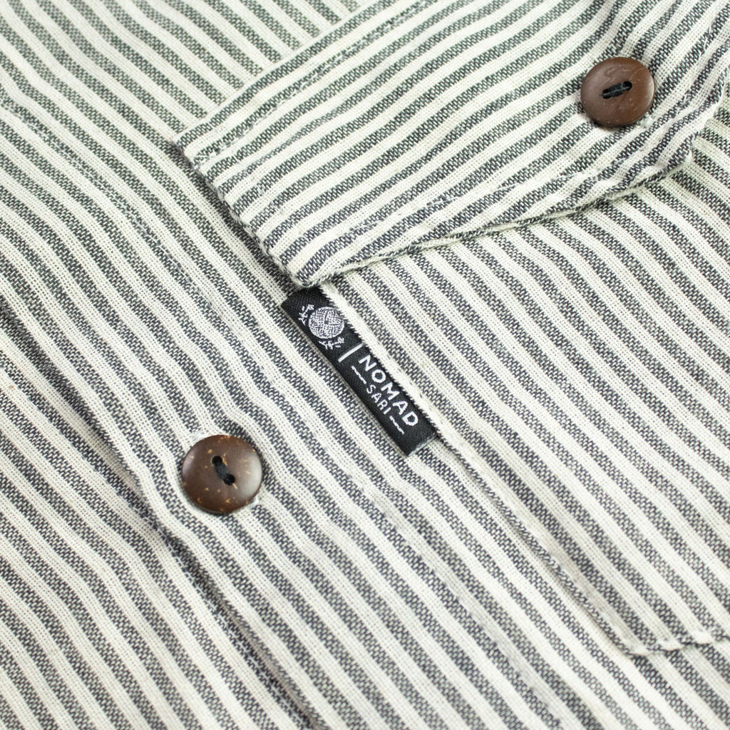 Nomad Sari Grandad Shirt - Grey Stone - XL 🇬🇧