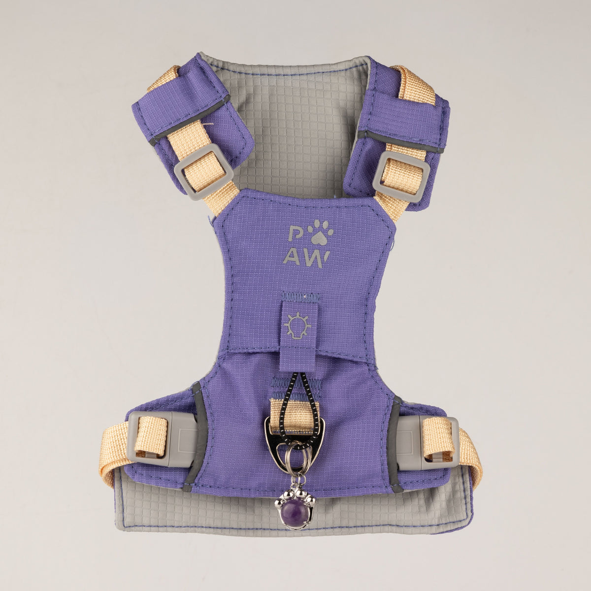 PAW - S (4-8Kg) Dog Step-in Guardian Harness with Reflective Mesh - Lavender - Amethyst Charm 🇬🇧