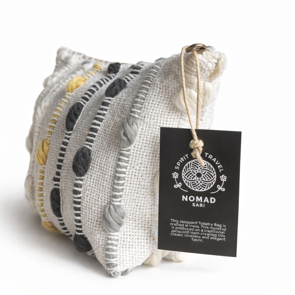 Nomad Sari Indian Jacquard Toiletry Bag - Hippie Knot 🇬🇧