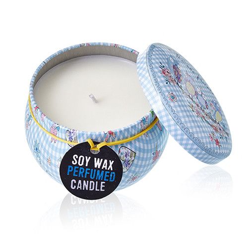 Art Tin Candle - Assorted Design - Friendly Messages - Parma Violet 🇬🇧