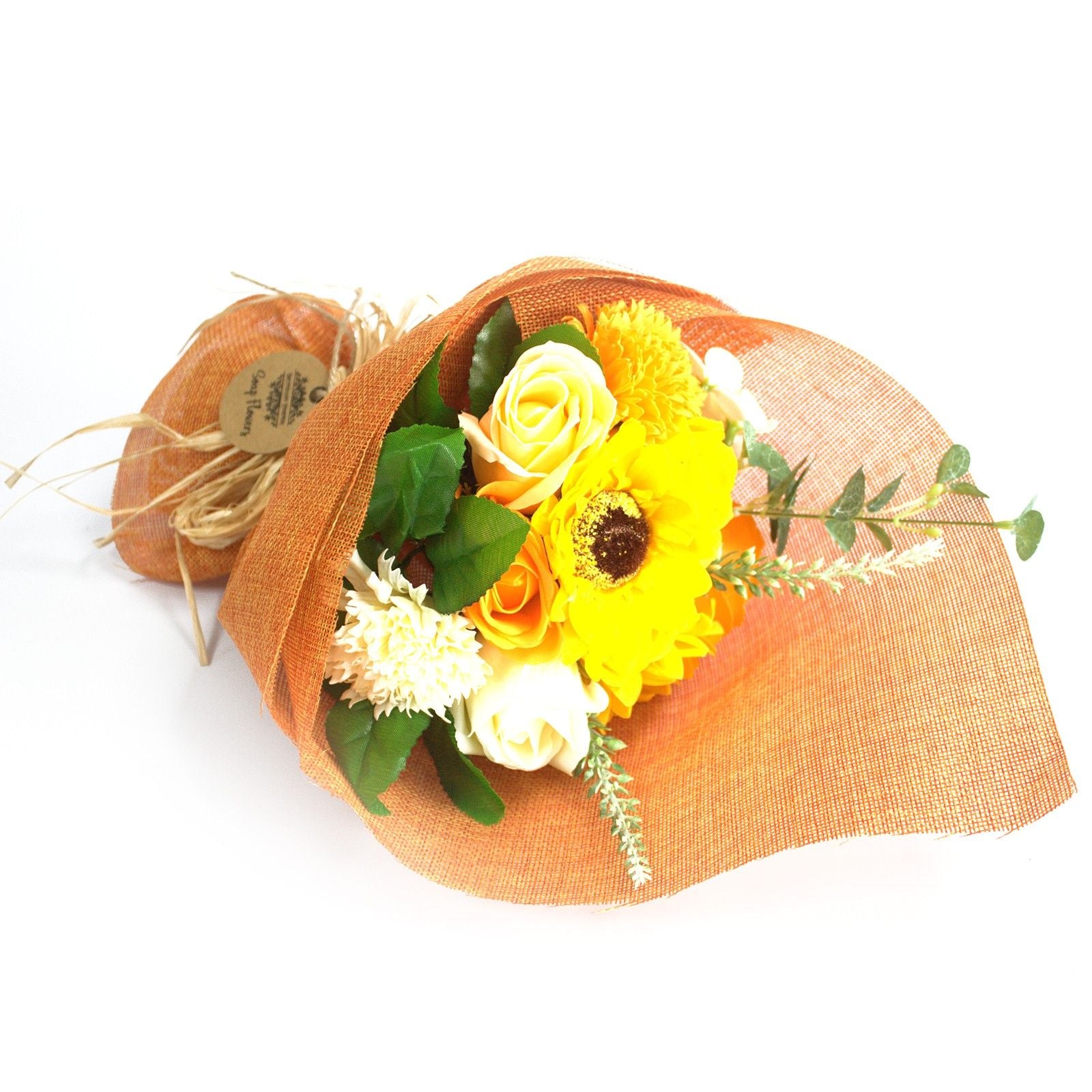 Standing Soap Flower Bouquet - Orange 🇬🇧