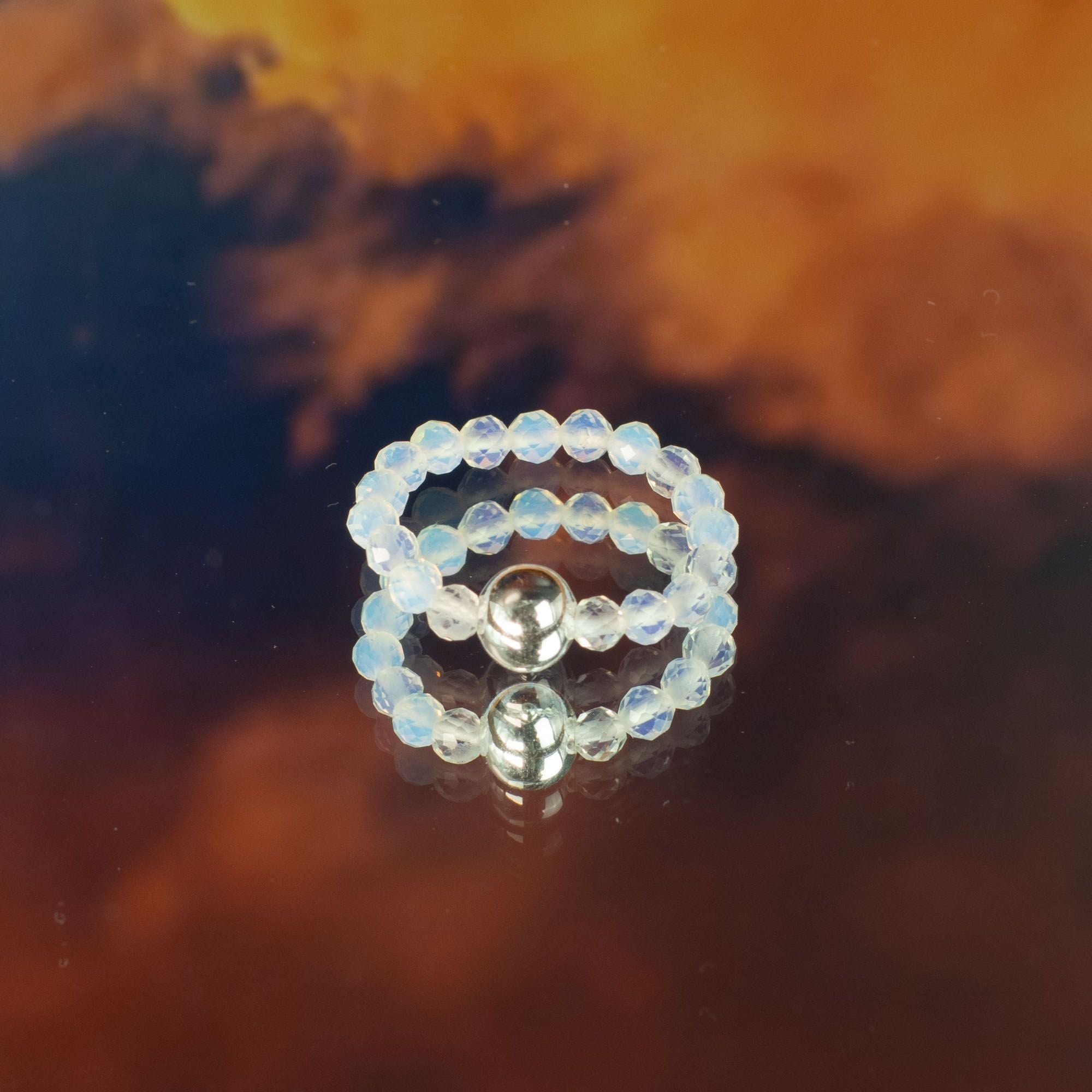 Nymph Spirit Gemstone Ring Set - Blood Moon 🇬🇧