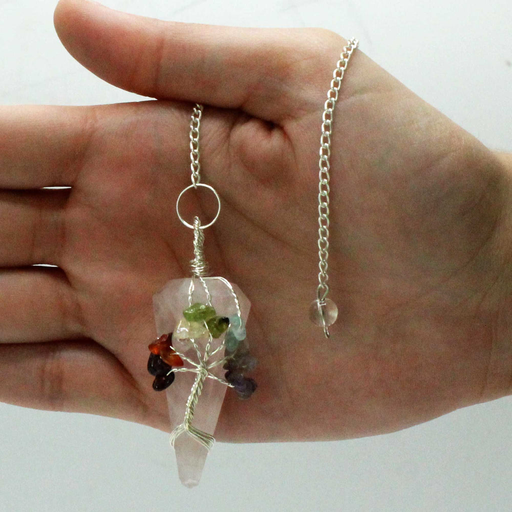 Magic Pendulum - Seven Chakra - Rose Quartz 🇬🇧
