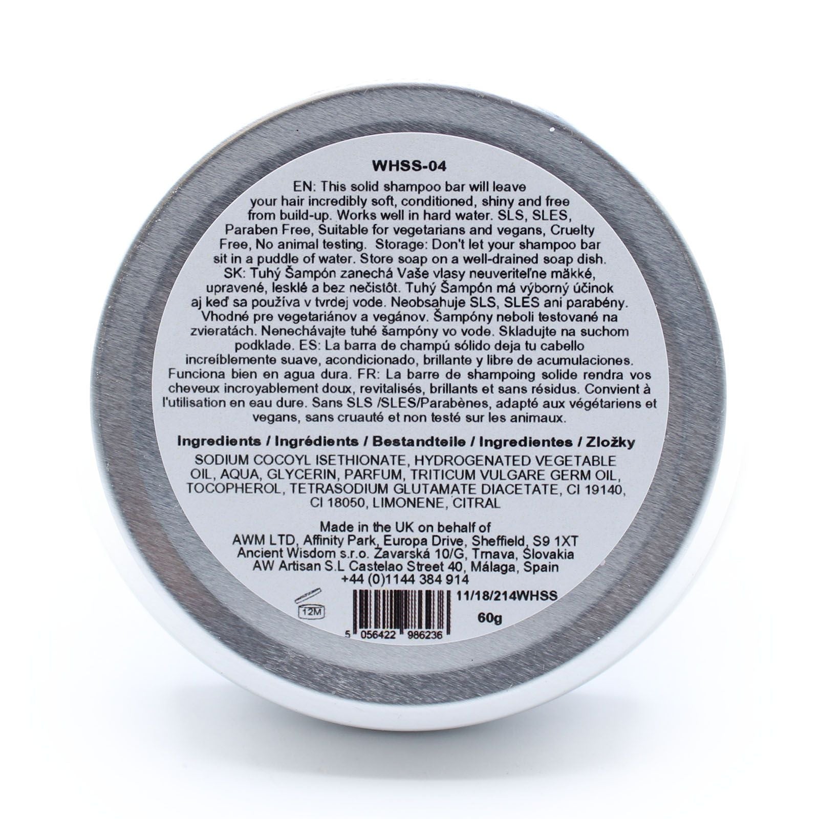 Wild Hare Solid Shampoo 60g - Tutti Frutti 🇬🇧