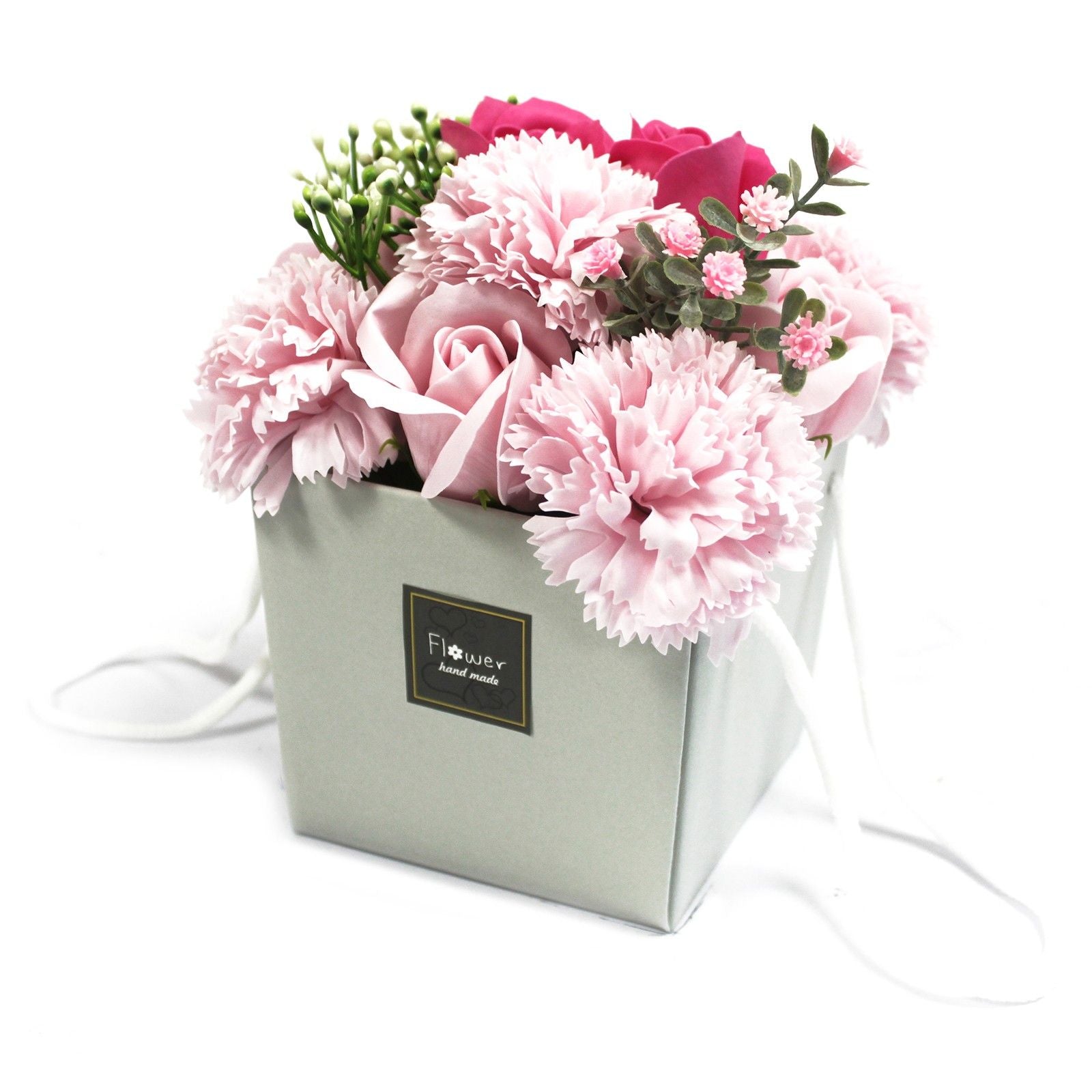 Soap Flower Bouquet - Pink Rose & Carnation 🇬🇧