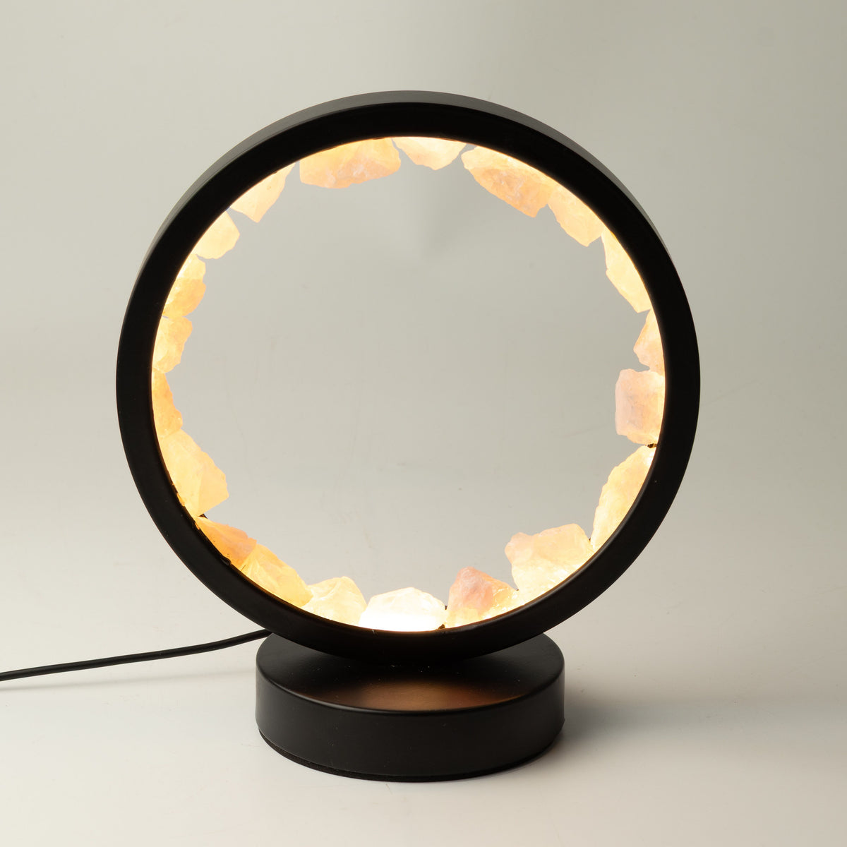 Gemstone Halo Lamp - Zen Body - Rose Quartz 🇬🇧