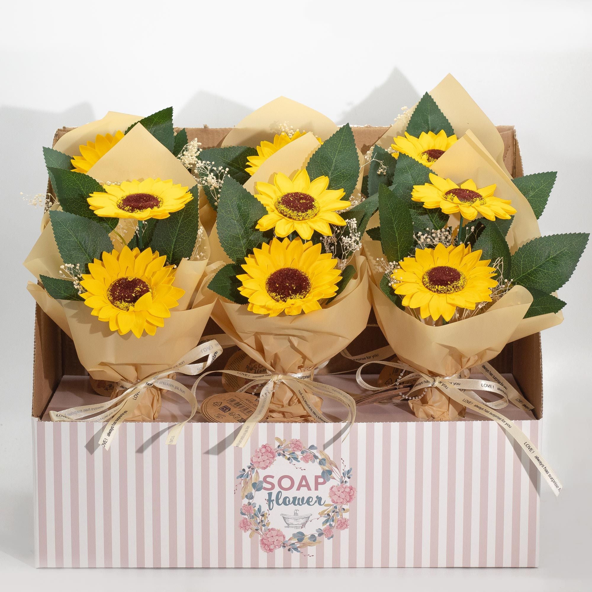Soap Flower - Two Sunflower Bouquet 🇬🇧