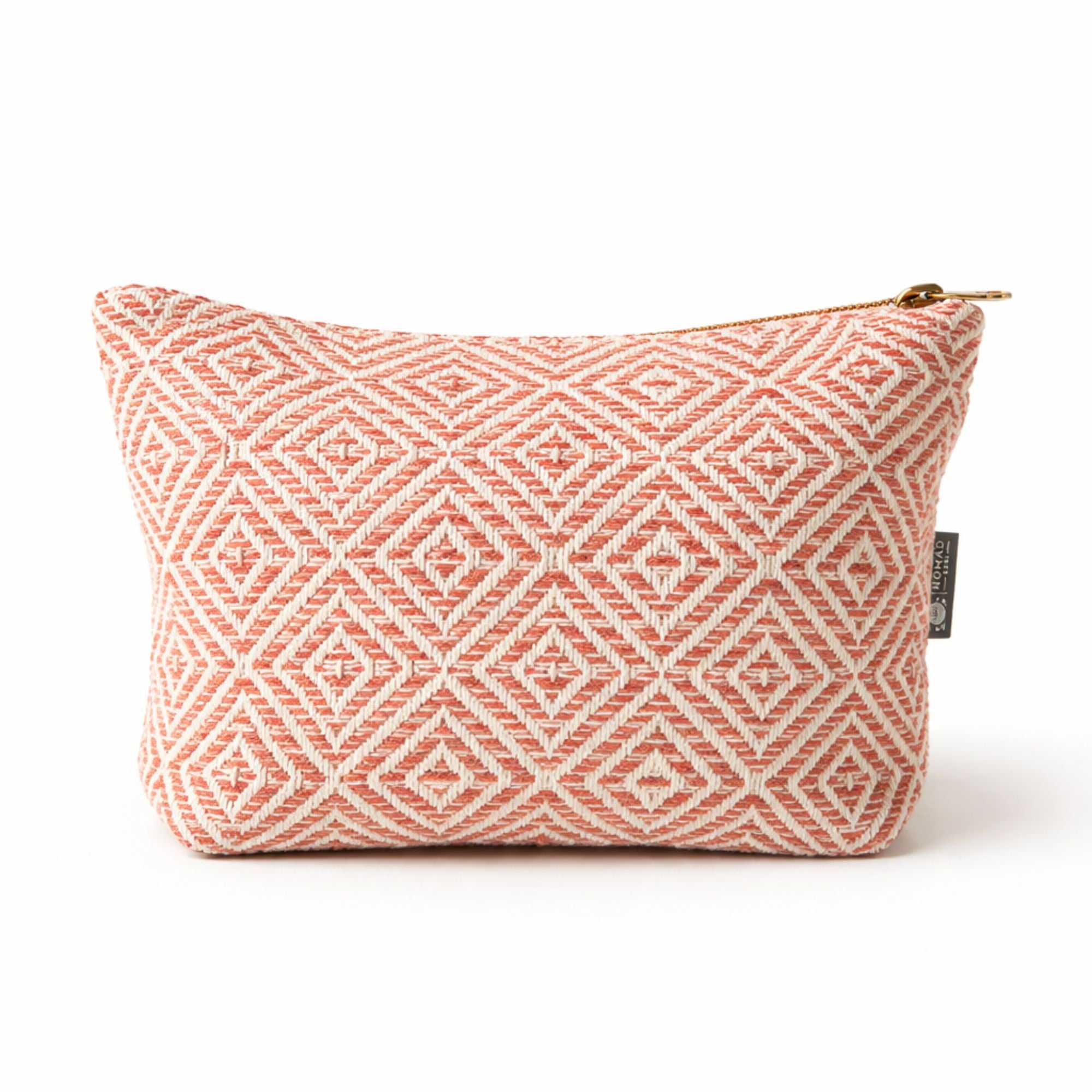Nomad Sari Indian Jacquard Toiletry Bag - Coral Maze 🇬🇧