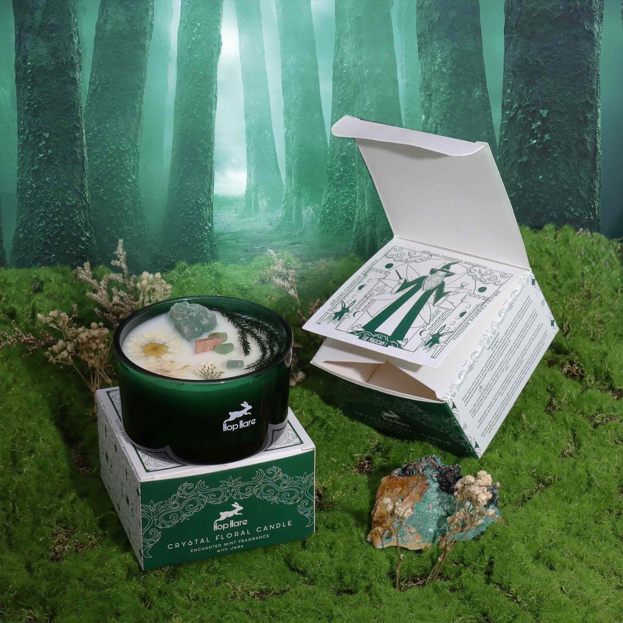 Hop Hare Crystal Magic Flower Candle - The Magician 🇬🇧