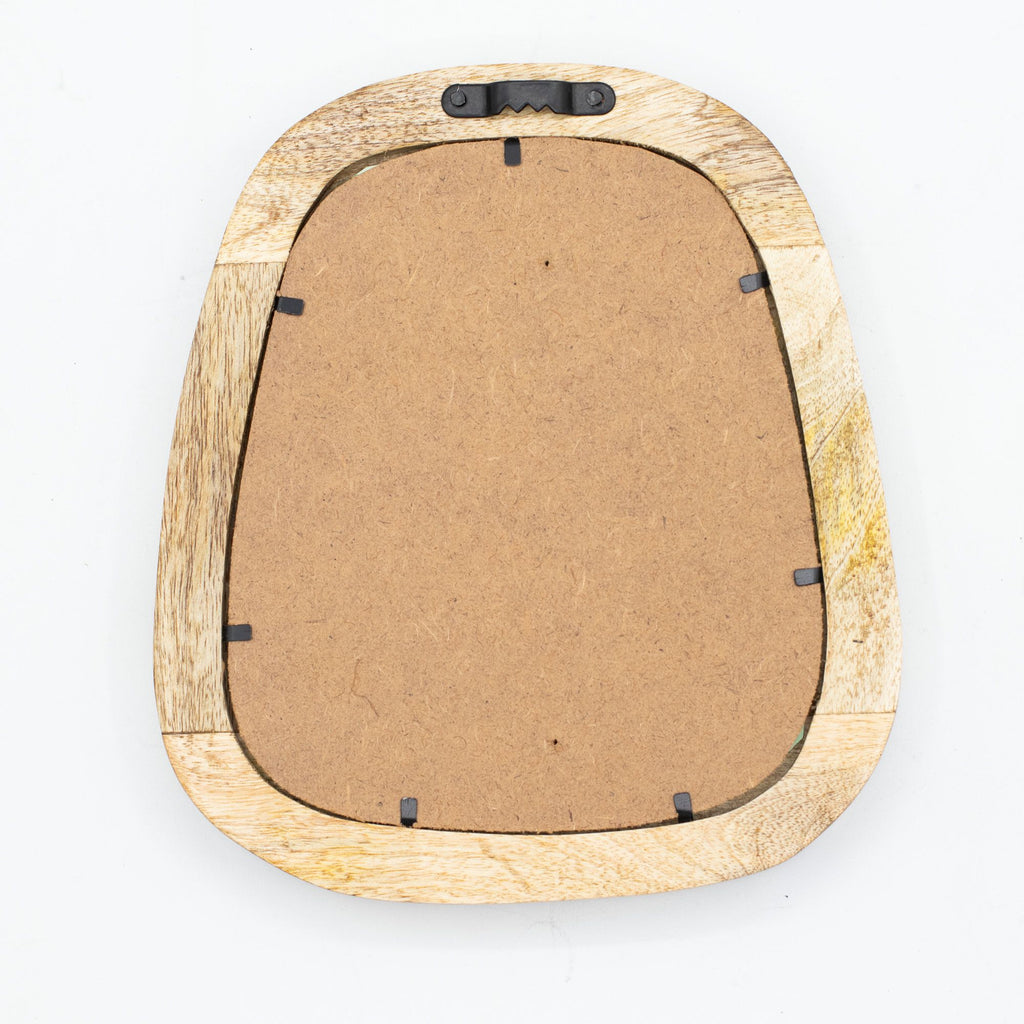 Set of 3 Pebble Shaped Mirrors - Dark Brown Finish 🇬🇧