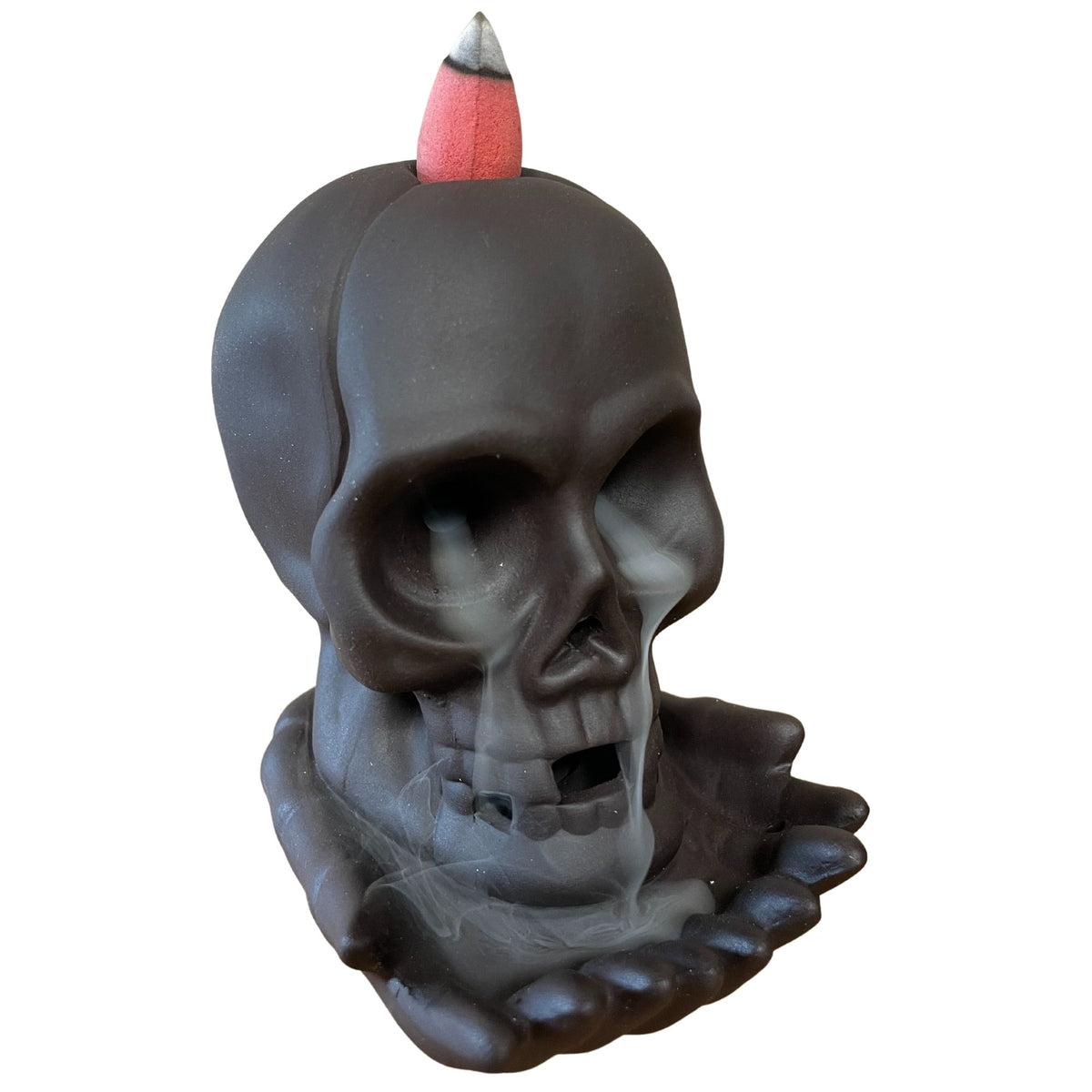 Backflow Incense Burner - Weeping Skull (with light) 🇬🇧