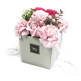 Soap Flower Bouquet - Pink Rose & Carnation 🇬🇧