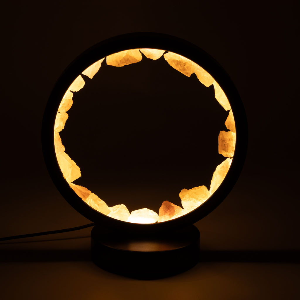 Gemstone Halo Lamp - Zen Body - Rose Quartz 🇬🇧