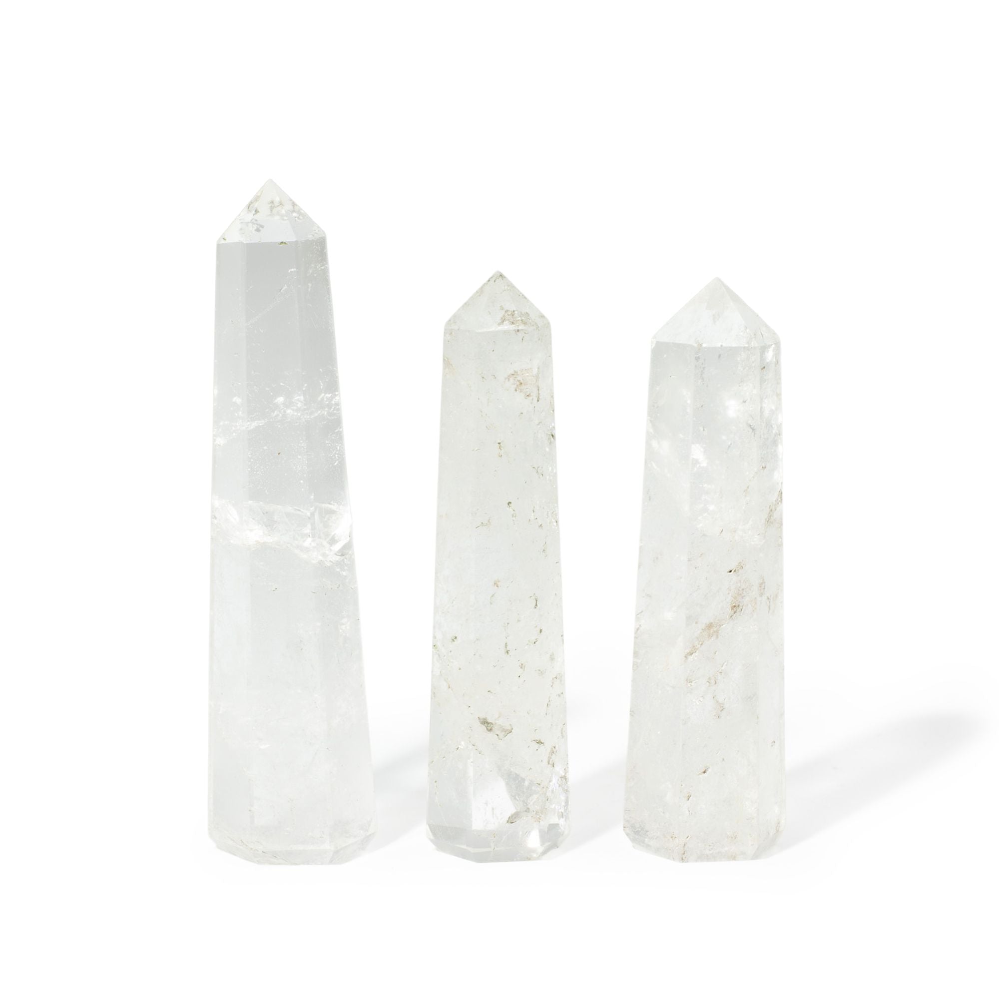 Gemstone Six Face Obelisk Point approx 11cm  - Clear Quartz 🇬🇧