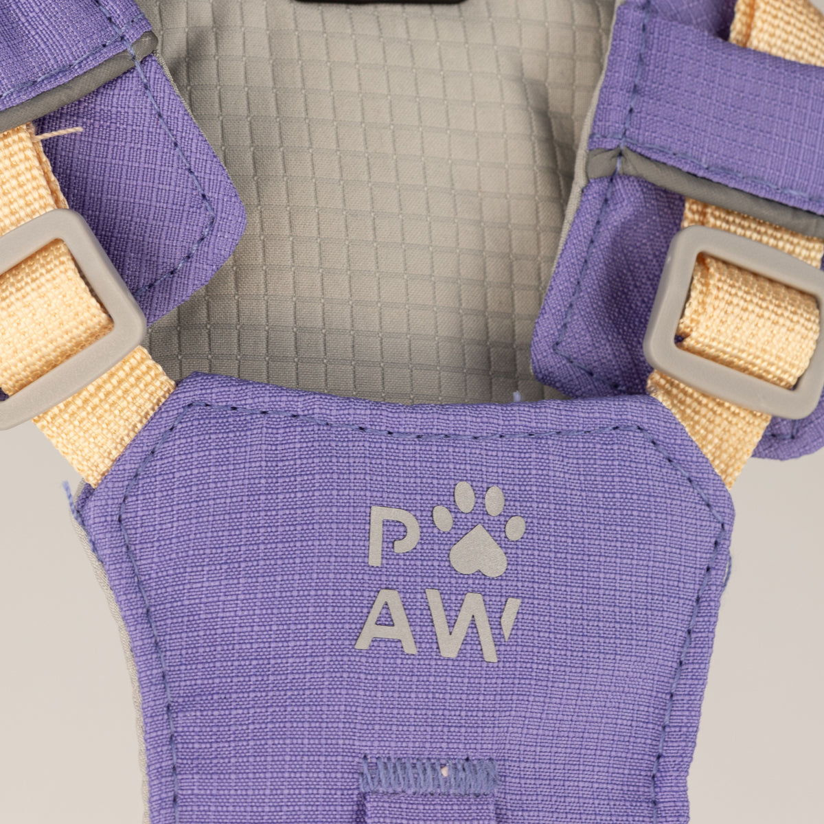 PAW - S (4-8Kg) Dog Step-in Guardian Harness with Reflective Mesh - Lavender - Amethyst Charm 🇬🇧