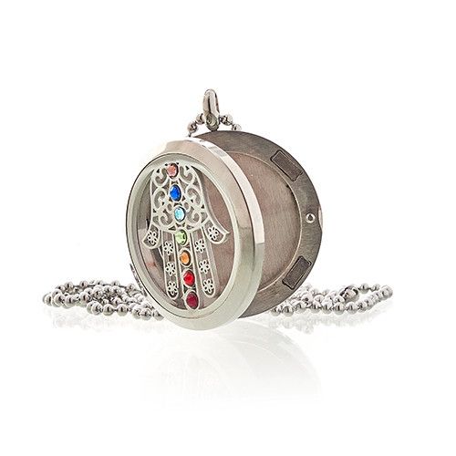 Aromatherapy Jewellery Necklace - Hamsa Chakra - 30mm 🇬🇧