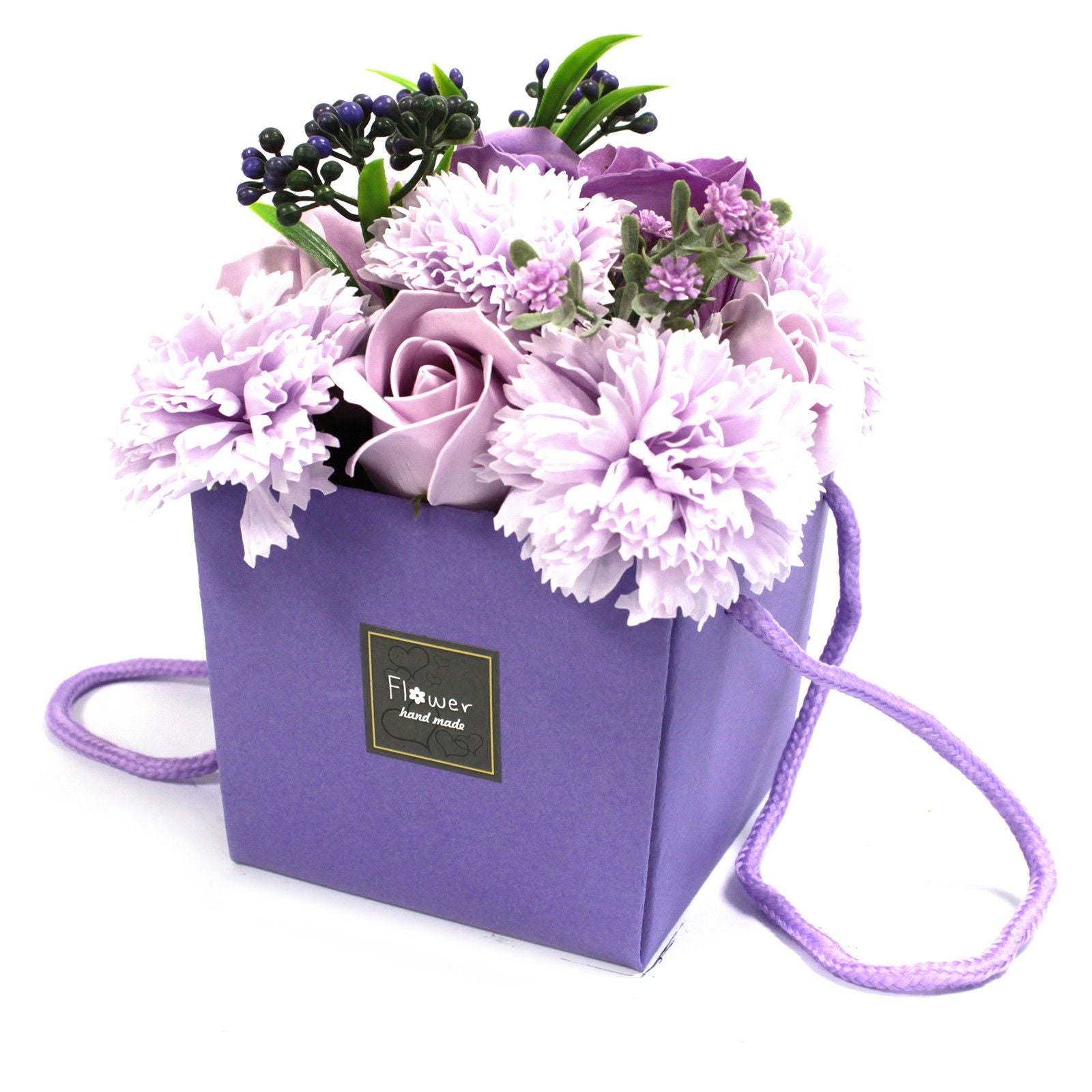 Soap Flower Bouquet - Lavender Rose & Carnation 🇬🇧