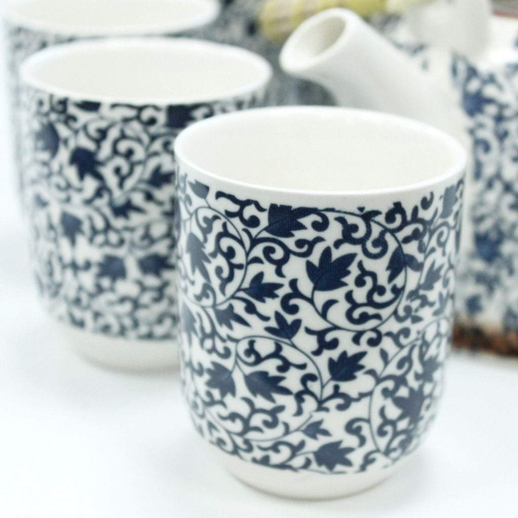 Herbal Teapot Set - Blue Pattern 🇬🇧