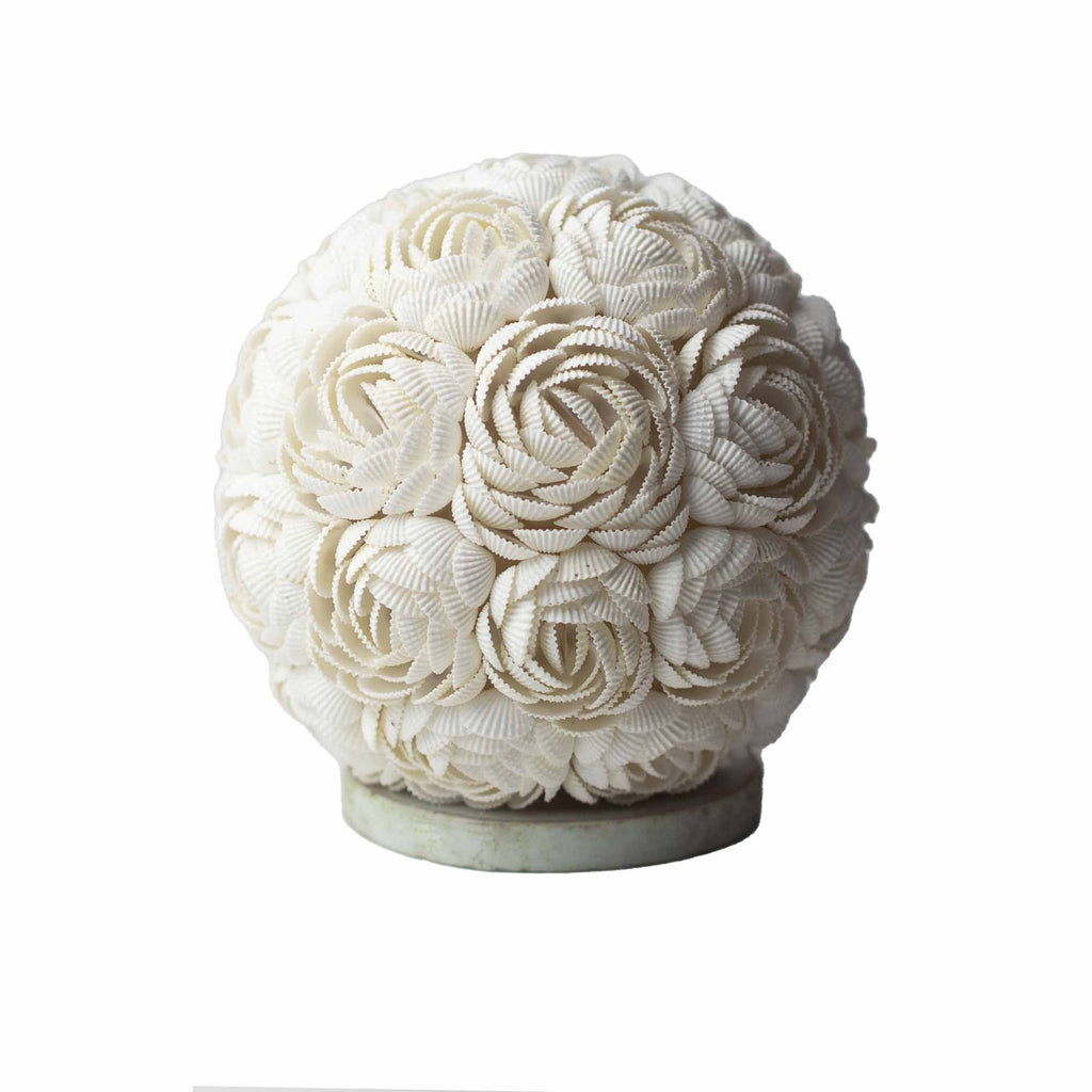 Boho Sea Shell Lamp - Rose Globe - 20cm 🇬🇧