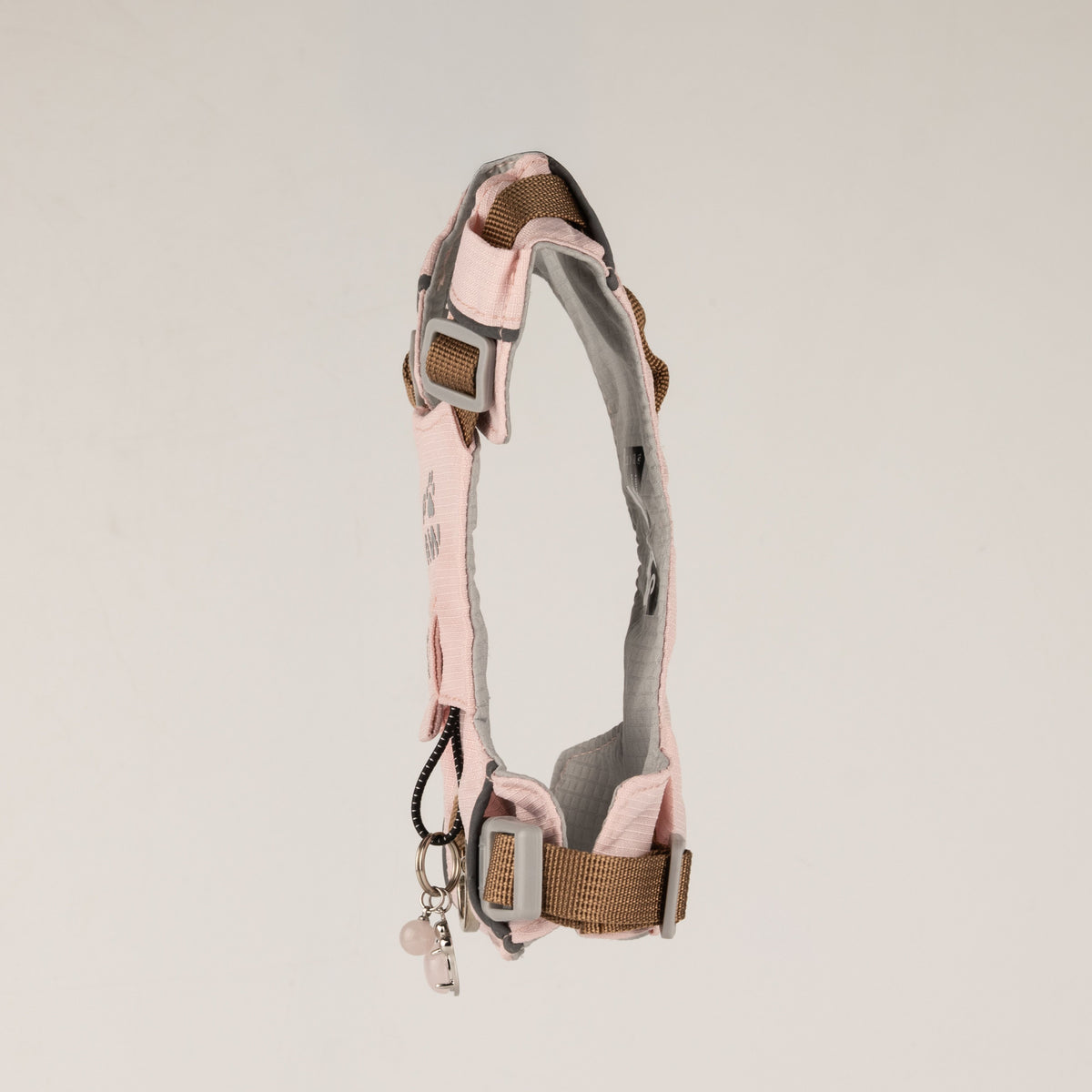 PAW - XS (2-4Kg) Dog Step-in Guardian Harness with Reflective Mesh - Soft Pink - Rose Quartz Charm 🇬🇧