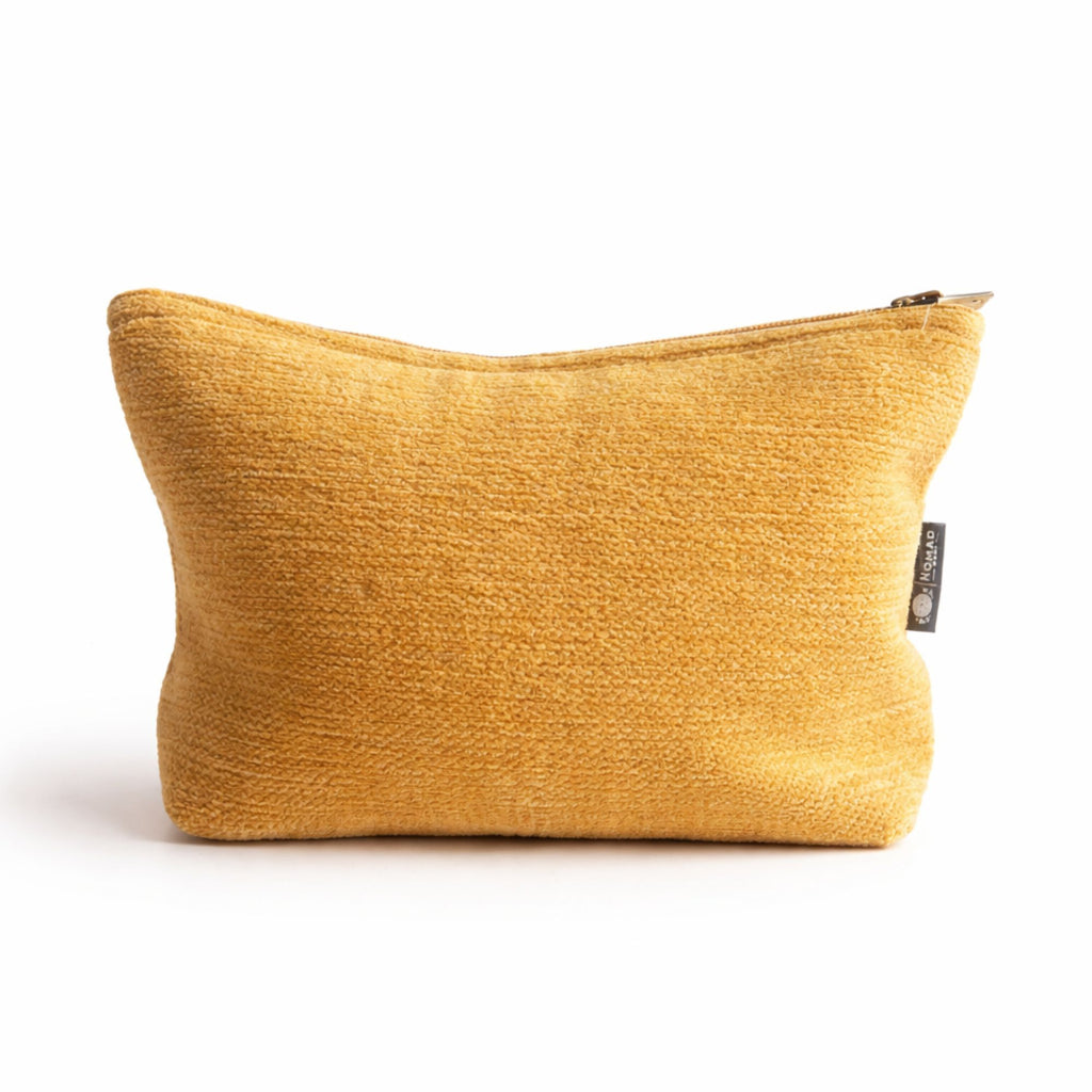 Nomad Sari Indian Jacquard Toiletry Bag - Marigold Loom 🇬🇧