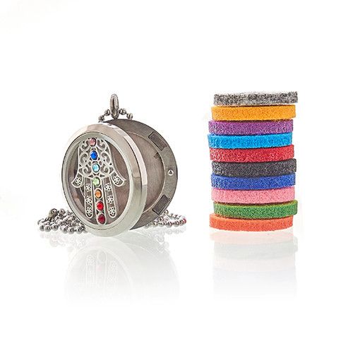 Aromatherapy Jewellery Necklace - Hamsa Chakra - 30mm 🇬🇧