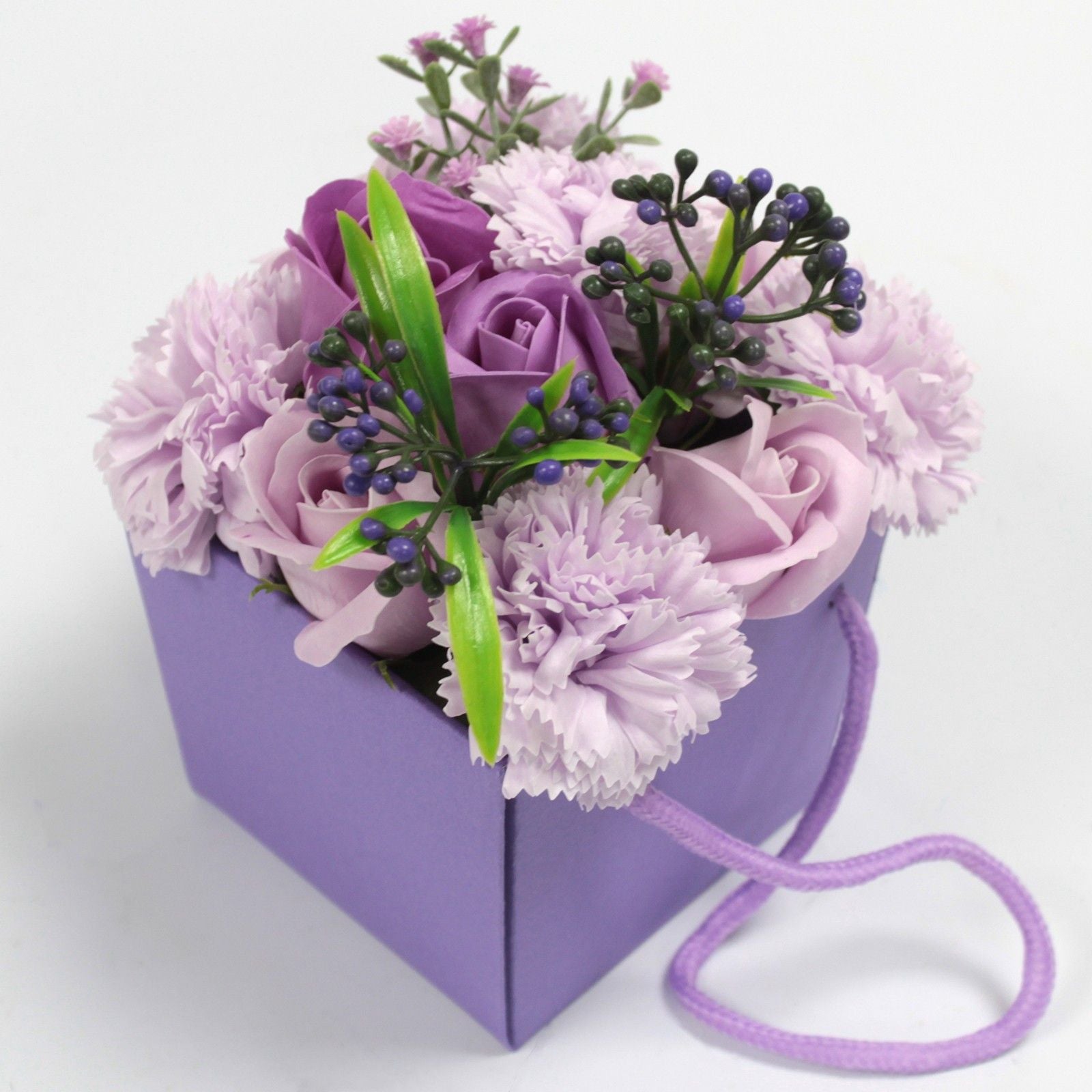 Soap Flower Bouquet - Lavender Rose & Carnation 🇬🇧