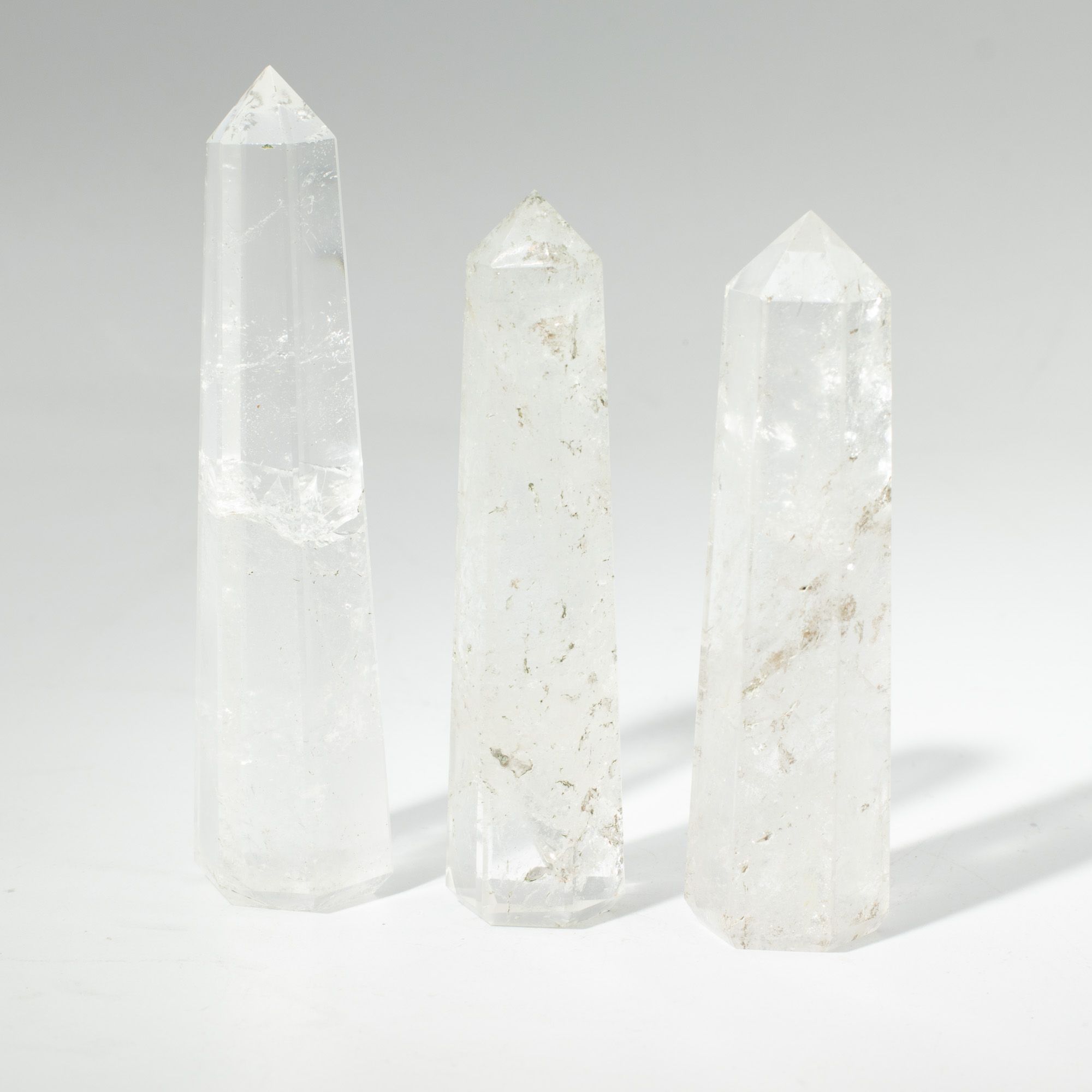 Gemstone Six Face Obelisk Point approx 11cm  - Clear Quartz 🇬🇧